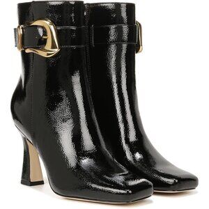 Circus by Sam Edelman Women's Evie Black Buckle Heel Boots EUC